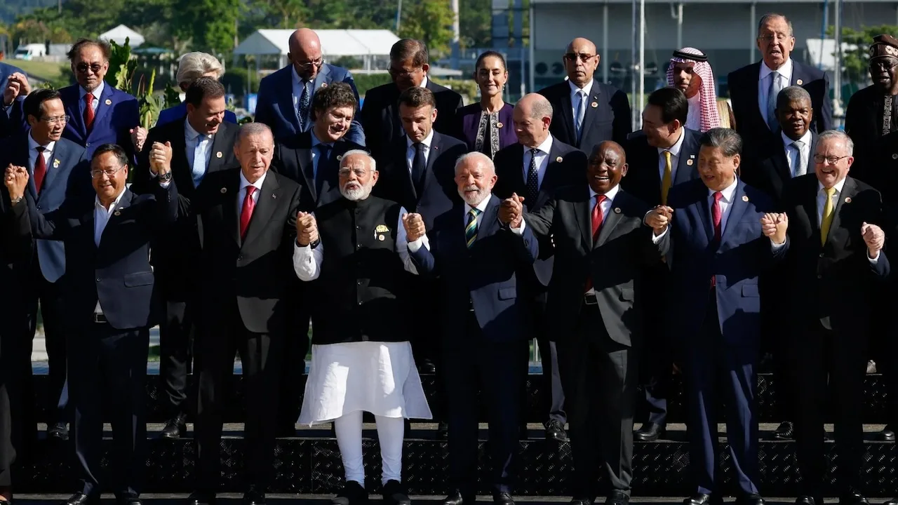 Foto oficial dos líderes do G20