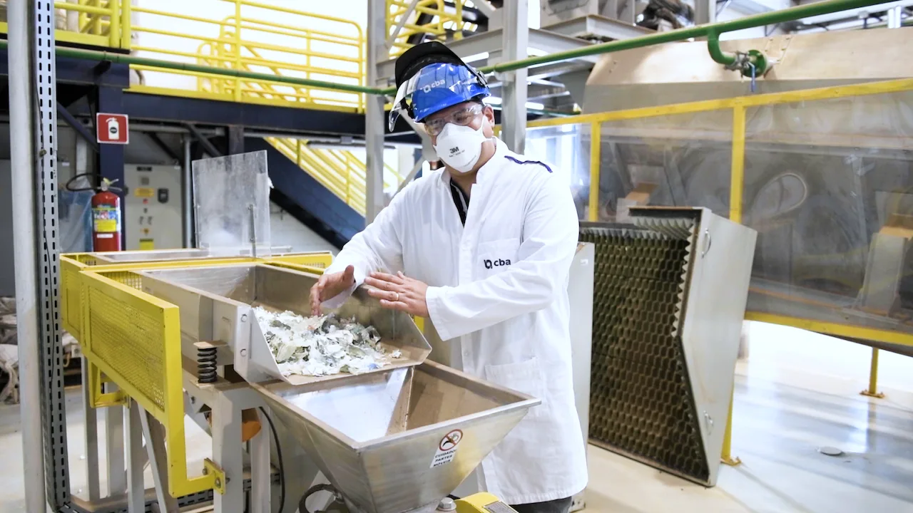 Planta de reciclagem de alumínio da CBA