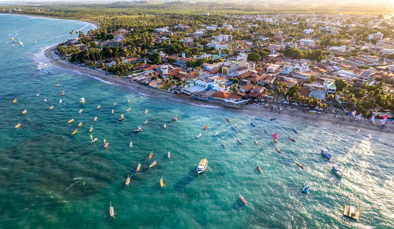 Vista aérea de Porto de Galinhas