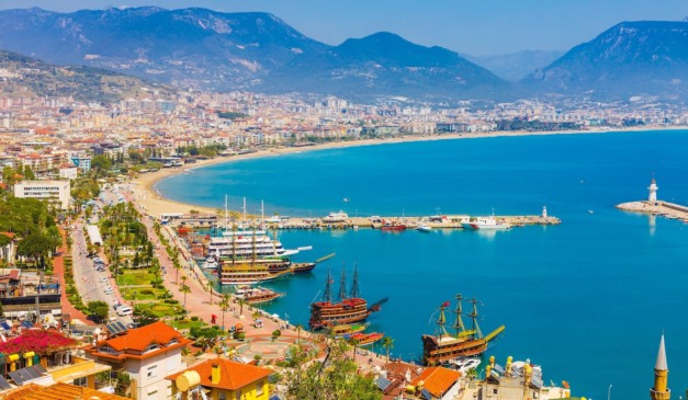 Vista geral de Antalya, na Turquia