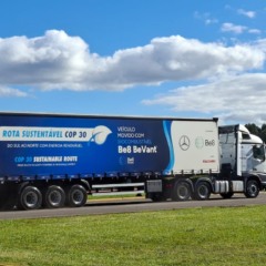 Rumo a Belém, Be8 e Mercedes-Benz cruzam o Brasil com emissão baixo carbono