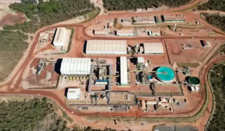 Instalações da Serra Verde, uma mina de terras raras em Minaçu, em Goiás