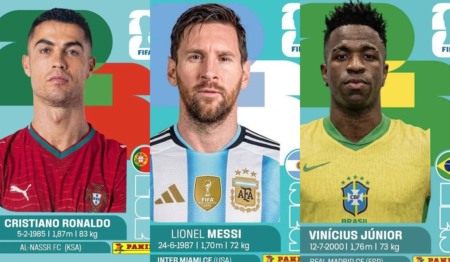 Cristiano Ronaldo, Messi e Vini Jr. Cristiano Ronaldo, Messi e Vini Jr.
