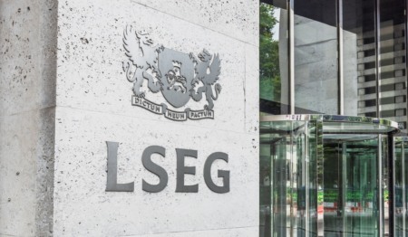 Símbolo da sede do London Stock Exchange Group (LSEG). Londres, Reino Unido, 10 de agosto de 2024 Símbolo da sede do London Stock Exchange Group (LSEG). Londres, Reino Unido, 10 de agosto de 2024