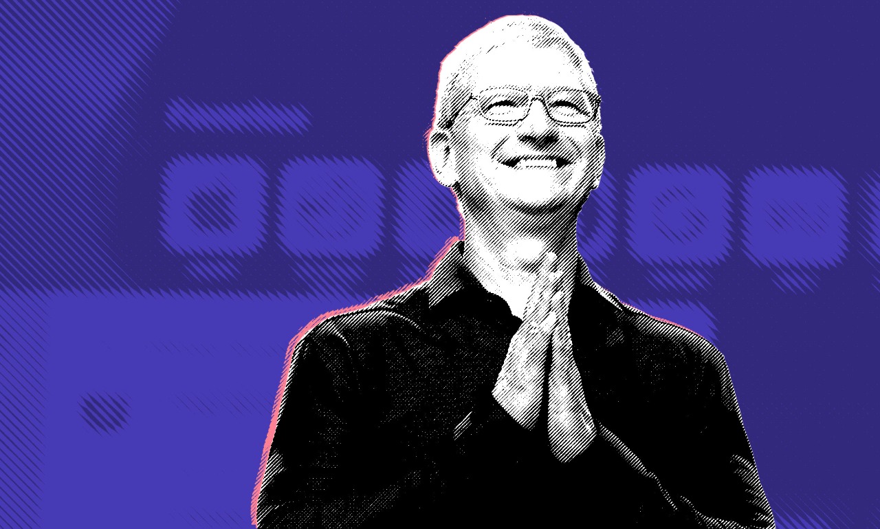 Tim Cook, o CEO da Apple, pode ter sua remuneração de US$ 100 milhões contestada por investidores