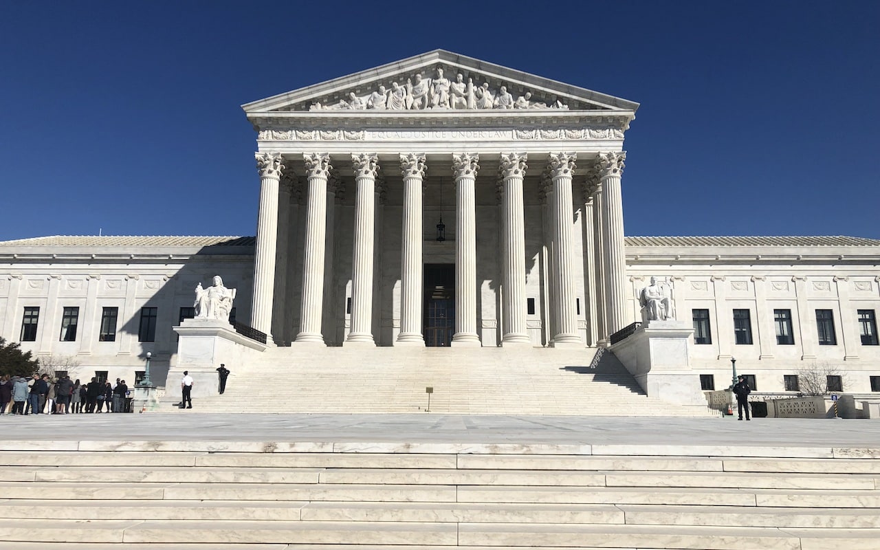 Fachada da Suprema Corte dos Estados Unidos