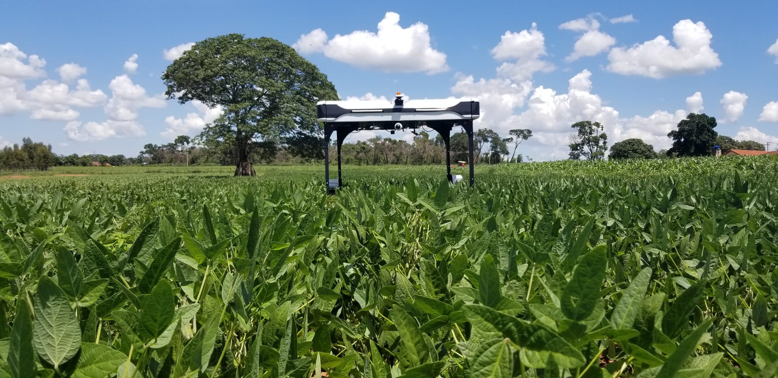 O robô de monitoramento de plantações Solix, desenvolvido pela Solinftec