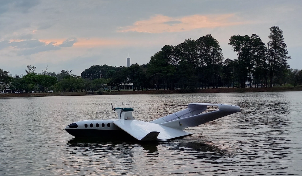 Protótipo da aeronave desenvolvida pela startup AeroRiver