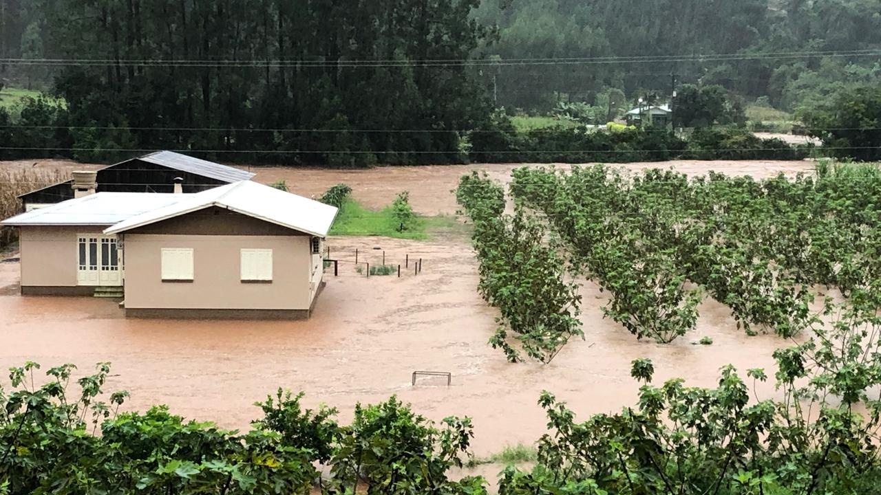 Vinícola alagada no Rio Grande do Sul